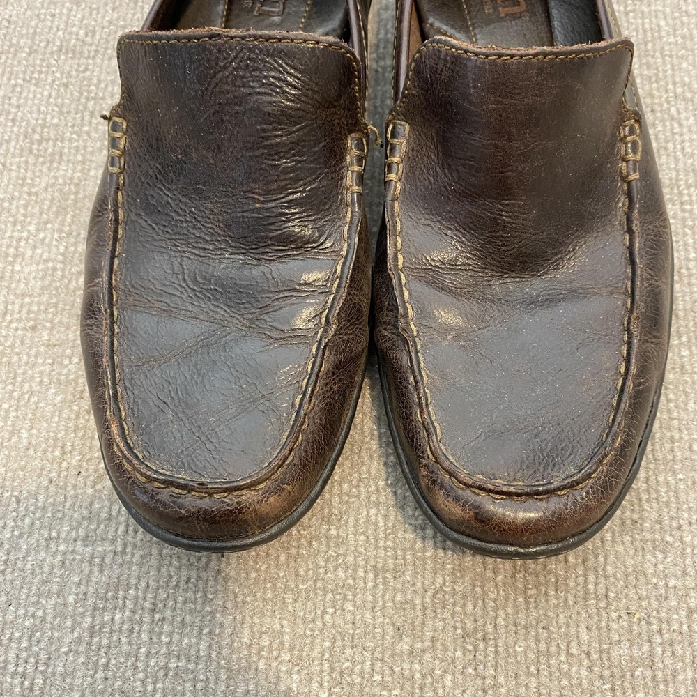 Born Shoes Womens 12 EU 43 Brown Leather Slip On Casual Comfort Walking Loafers - Picture 3 of 13